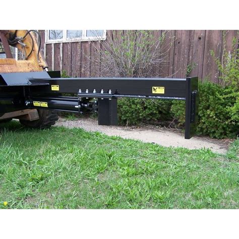 log splitter for mustang skid steer|skid loader log splitter attachment.